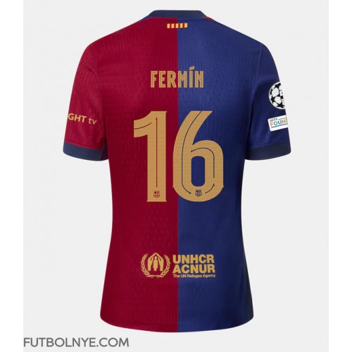 Camiseta Barcelona Fermin Lopez #16 Primera Equipación 2024-25 manga corta